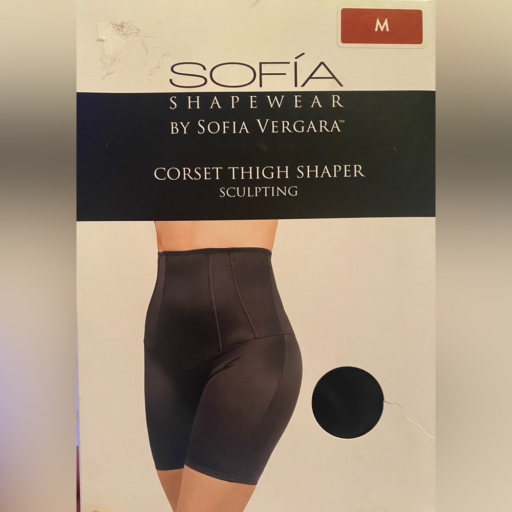 Sofia by Sofia Vergara Black Corset Thigh Shaper